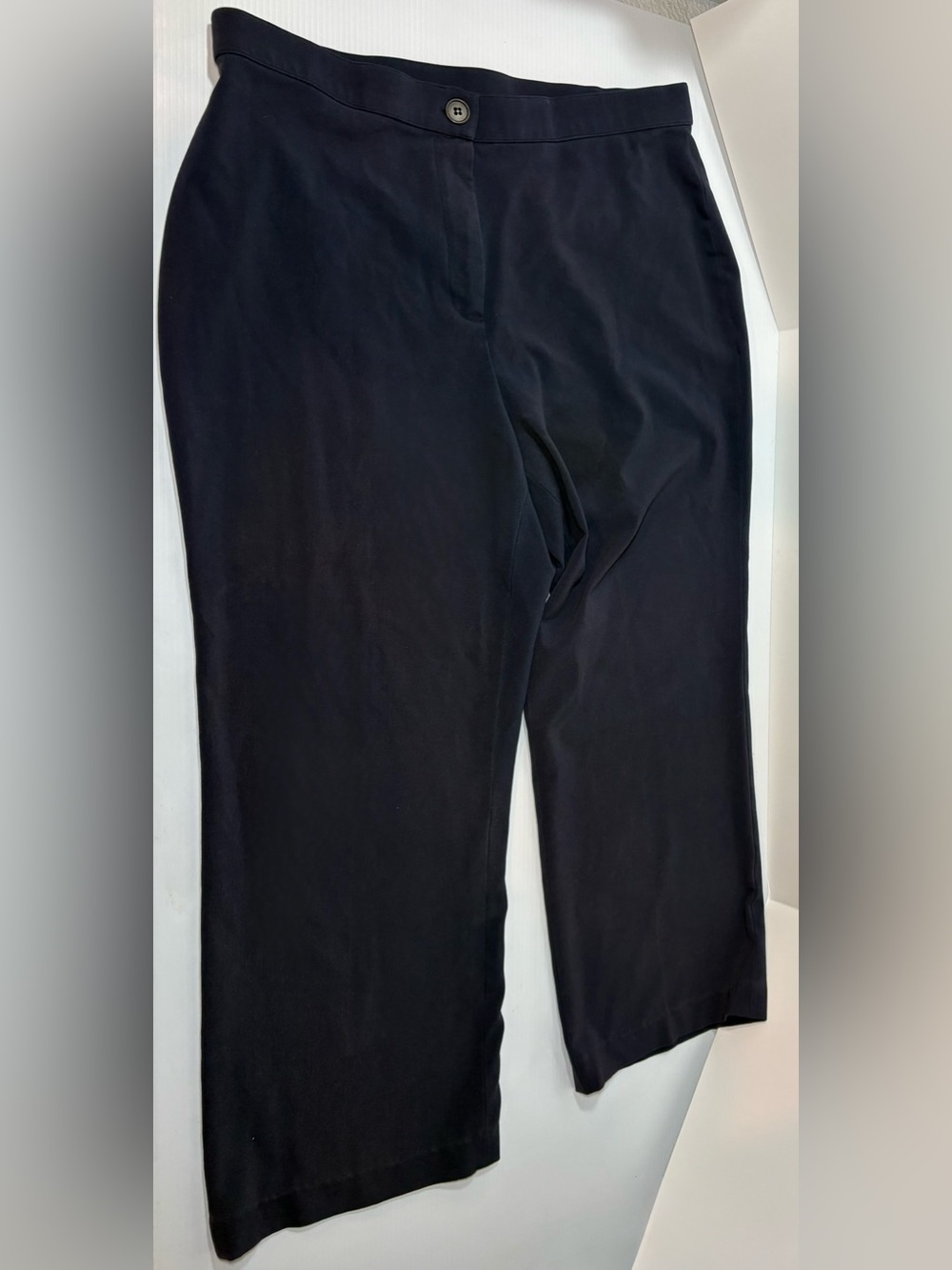Coldwater Creek Navy Straight-Leg Pants